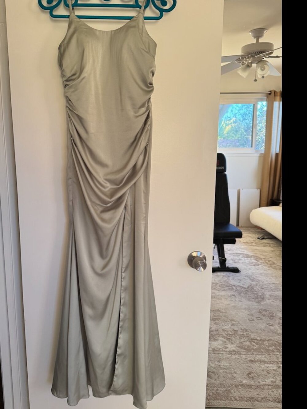 STACEES Trumpet- Mermaid Scoop Neck Sieeveless Stretch Satin Bridesmaid Dress